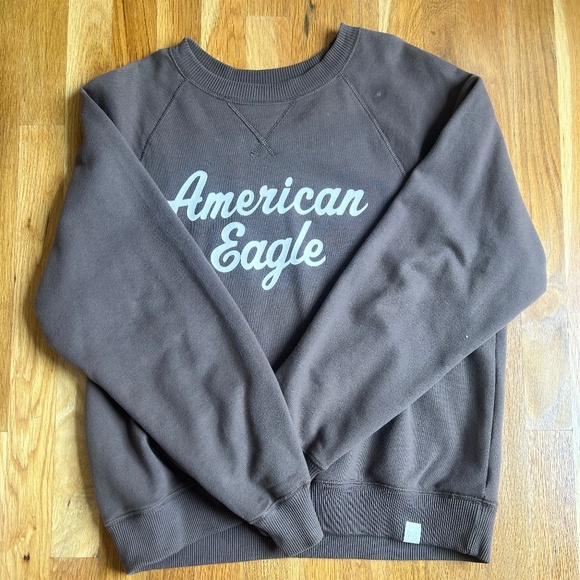 American Eagle Brown Crewneck - Picture 1 of 1